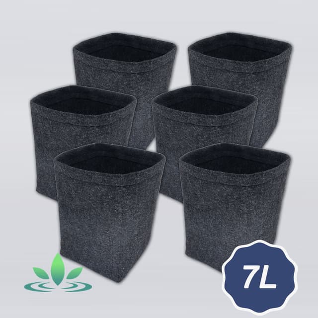 Kit de 6 Vasos de Feltro de 7 Litros